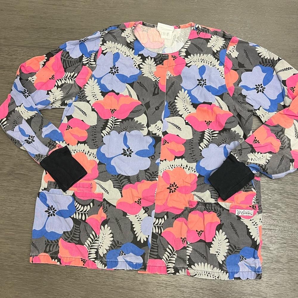 Uniform Advantage Floral Jacket - Pink, Blue, Gray